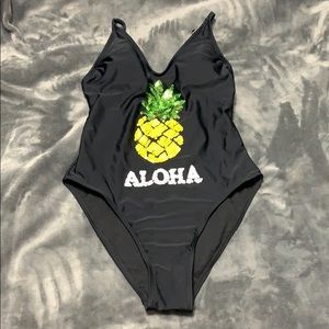 One piece bathing suit